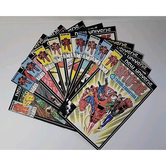 Spitfire LOT ISSUES #1-10 Marvel Comics' New Universe - EXCELLENT CONDITION - Picture 1 of 11